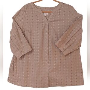 D&Co Elegant Beige Button Down Shirt